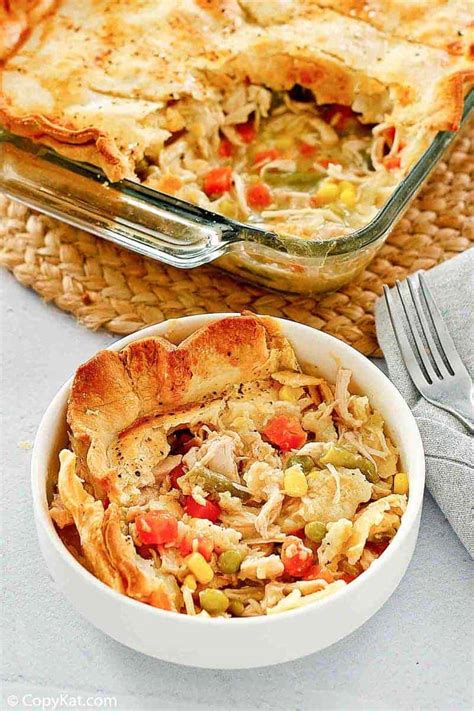 Easy Chicken Pot Pie with Frozen Vegetables - CopyKat Recipes