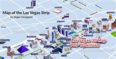 Las Vegas Strip Map - Casino Hotel Maps (2024)