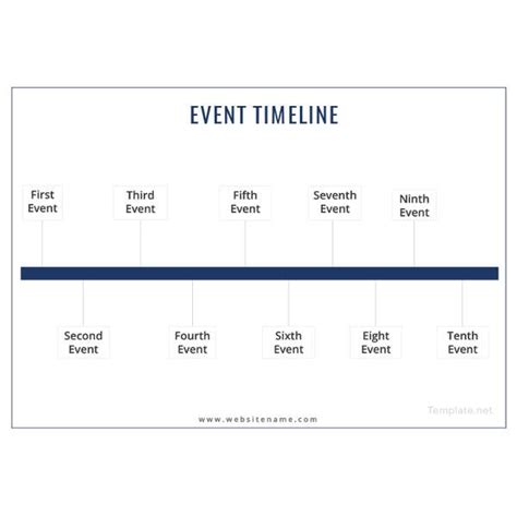 Timeline Vertical Template Editable Word