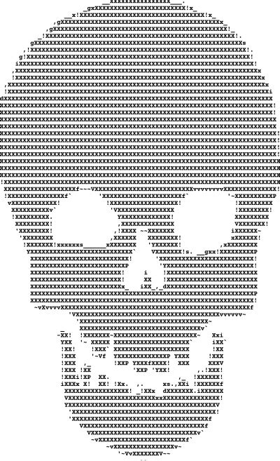 Skull ascii art