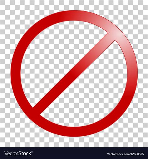 Stop sign no sign template Royalty Free Vector Image