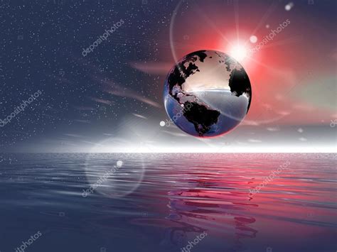 Fantasy art. the Earth — Stock Photo © elenstudio #32379461