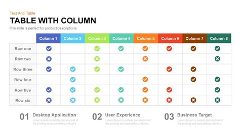 Powerpoint Comparison Table Template