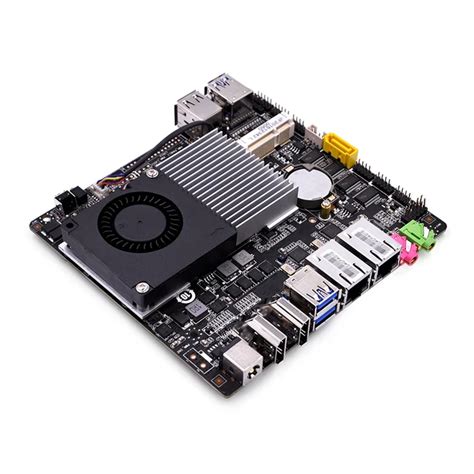 QOTOM Nano ITX Motherboard Q3215UG2 H 12 x 13cm 2 LAN, 4 USB, 2 display ports, 4 COM Port-in ...