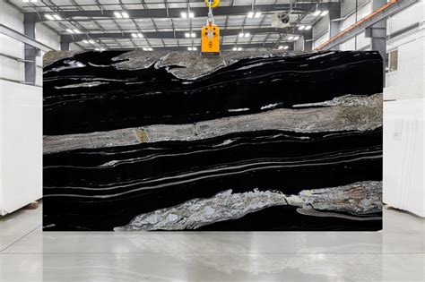 Brazilian Black Granite Slab - Decorative Materials