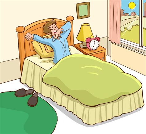 man waking up in the morning yawning cartoon vector 21592961 Vector Art at Vecteezy