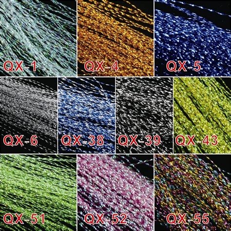 Maximumcatch 10 Colors Fly Fishing Tying Crystal Flash String Jhook Flashing Line Fly Fishing ...