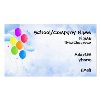 Balloon Business Cards and Business Card Templates | Zazzle Canada