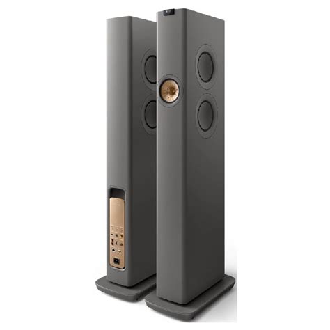 KEF LS60W Wireless Floorstanding Speakers - Titanium Grey