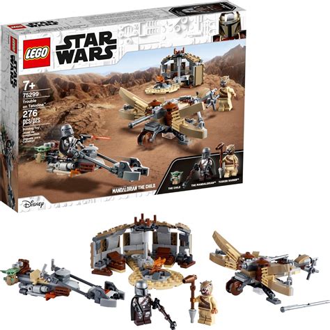 Amazon.com: LEGO Star Wars: The Mandalorian Trouble on Tatooine 75299 Awesome Toy Building Kit ...