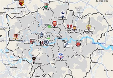 London Premier League Teams All-Time Table - My Football Facts