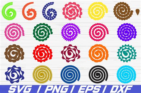 Free Rolled Flower Svg Files For Cricut | Best Flower Site