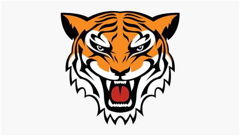 Simple Tiger Face Drawing , Free Transparent Clipart - ClipartKey