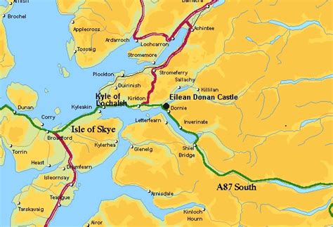 Eilean Donan Castle Map