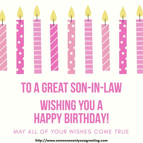 Birthday Wishes for Son-in-Law - Someone Sent You A Greeting