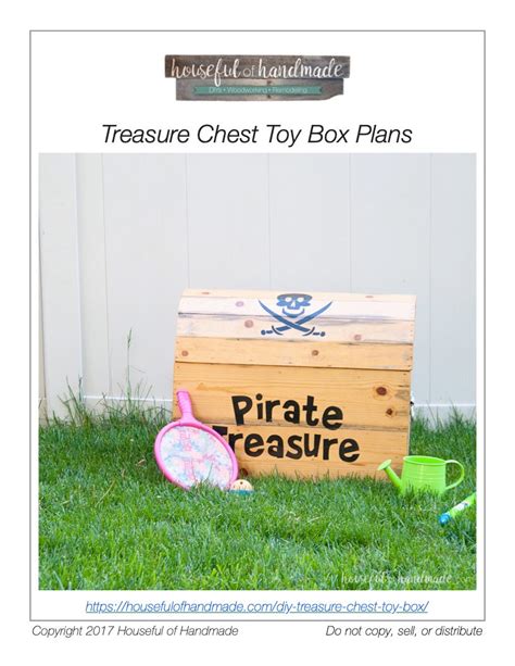 Treasure Chest Toy Box Woodworking Plans – Houseful of Handmade