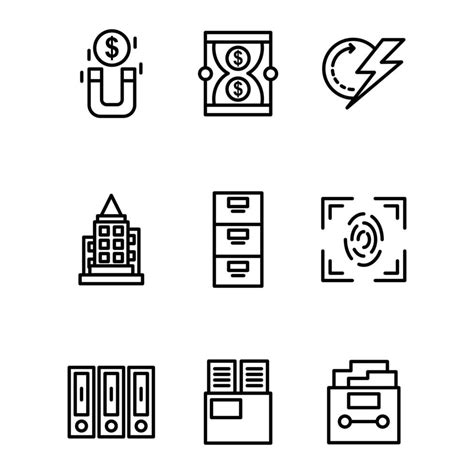 set icon office outline design 3301150 Vector Art at Vecteezy