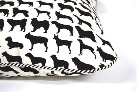 Rectangle Dog Bed With Silhouette Print - Etsy