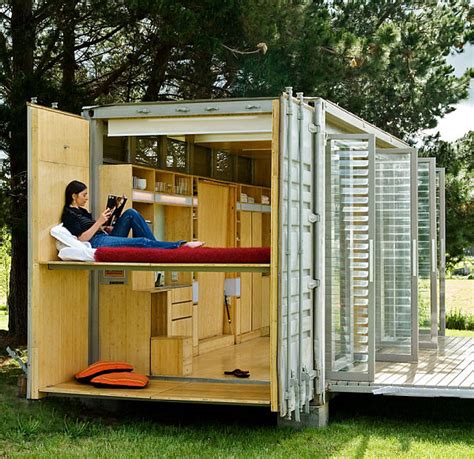 Compact and Sustainable Port-A-Bach Shipping Container Holiday Home | Decoist