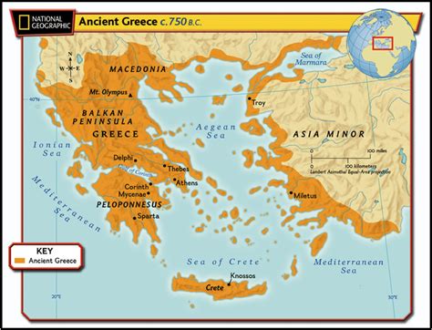 Ancient Greece On A Map - Flor Oriana