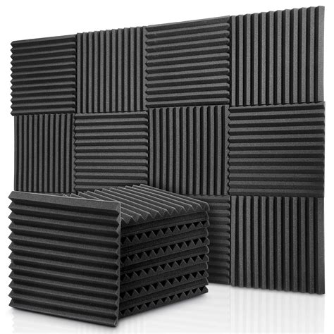 Buy Donner 12 Pack Sound Proof Foam Panels, 1" x 12" x 12" Acoustic Panels, Wedge Sound ...