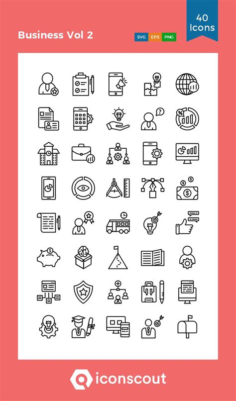 Business Vol 2 Icon Pack - 40 Free Download Business Icons | IconScout in 2024 | Business icon ...