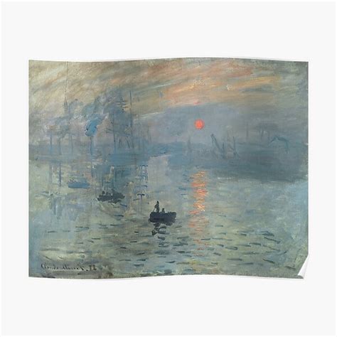 "Impression, Sunrise - Claude Monet" Poster for Sale by themasters | Redbubble