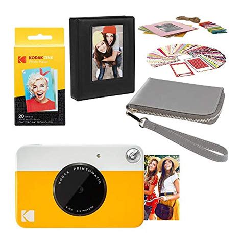 Kodak PRINTOMATIC Instant Print Camera (Yellow) Carrying Case Kit - Walmart.com - Walmart.com