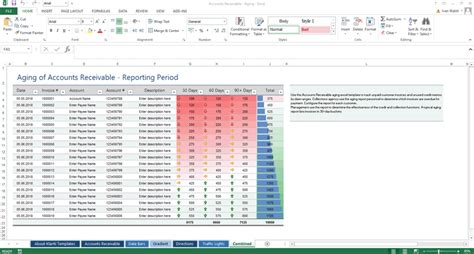 Excel Template – Aging of Accounts Receivable