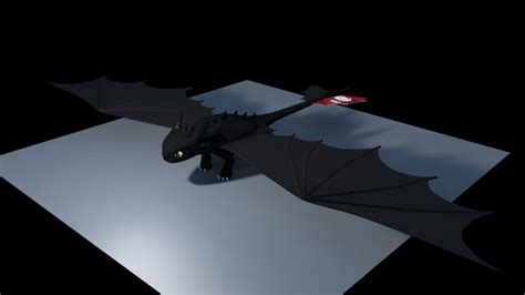 Toothless Free 3D Model - .obj - Free3D