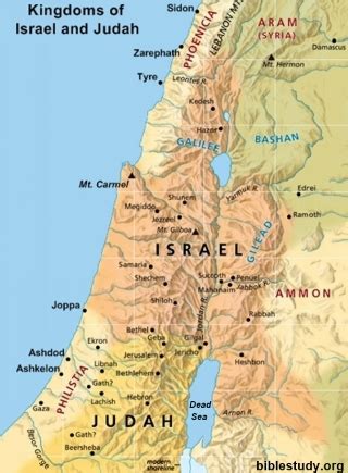 Map Of Israel And Judah Divided Kingdom – The World Map