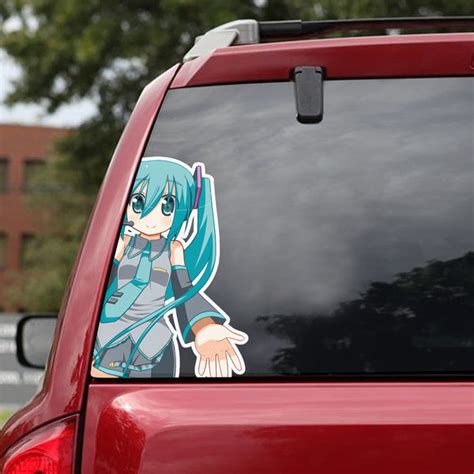 Hatsune Miku Decal For Car, Hatsune Miku Sticker, Anime Car - Inspire Uplift