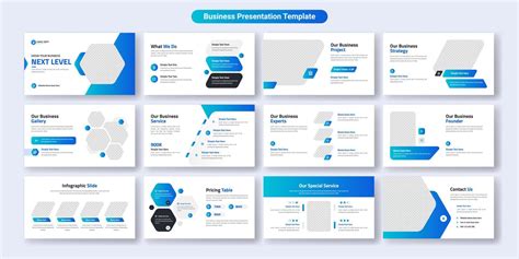 Creative business presentation slides template design. Use for modern presentation background ...