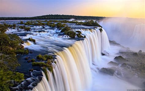 HD wallpaper: argentína, brazil, iguazu, iguacu, falls, river, waterfall | Wallpaper Flare