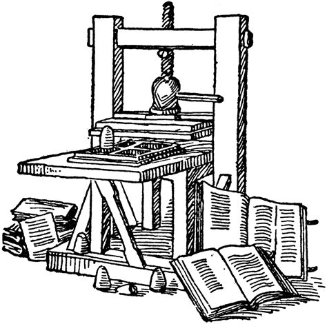 Gutenberg's Printing Press | ClipArt ETC