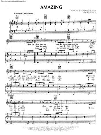 Dream On free sheet music by Aerosmith | Pianoshelf