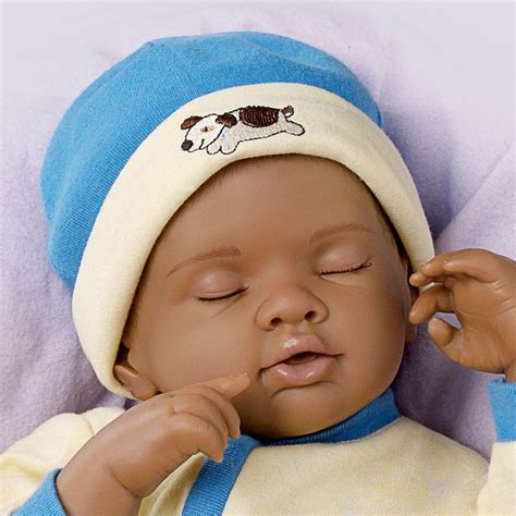 Ashton-Drake African-American "Breathing" Baby Boy Doll: Marcus | eBay