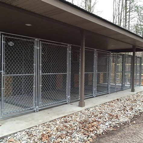 Hoover Fence Chain Link Dog Kennel Panels - Light Grade - .065 Frame w/ 11-1/2 ga. Fabric ...