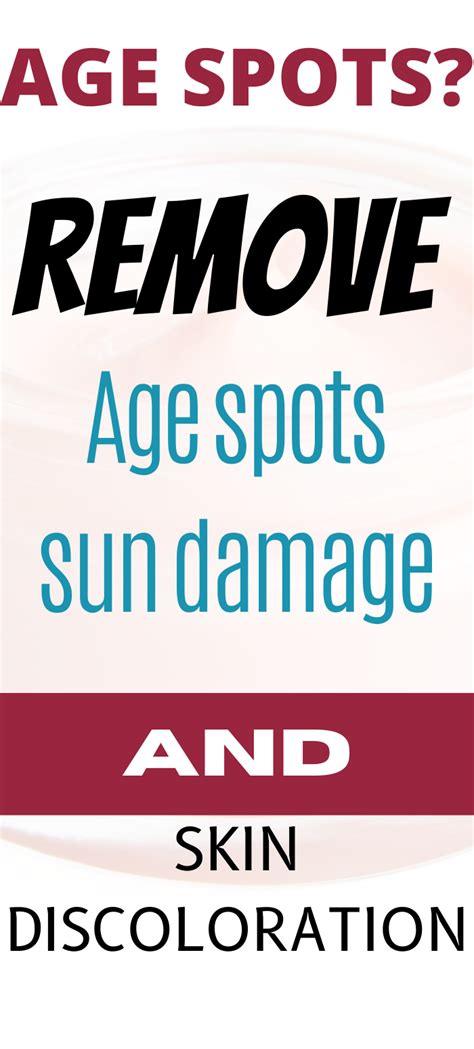 Find The Best Age Spot Remover to fight signs of premature aging | Best age spot remover, Age ...