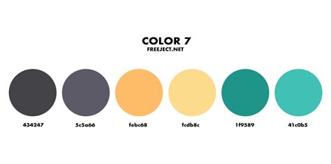 Color Palette PNG - 6 Color Combinations