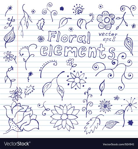 Notebook Doodles Royalty Free Vector Image - VectorStock