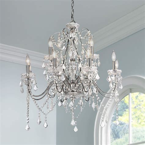 Lamps Plus Crystal Chandeliers / Vienna Full Spectrum Antique Soft Silver Chandelier 22 Wide ...