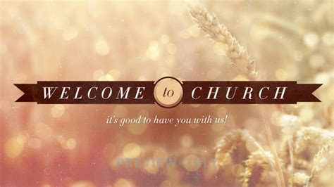 Wheat Field - Welcome To Church - Title Graphics | Igniter Media