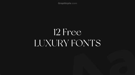 12 Free Luxury Fonts: Top Picks - Graphic Pie