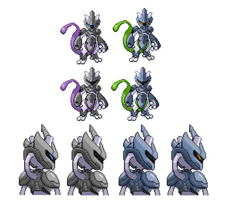 Armored Mewtwo: Battle Sprite and Back Sprite v2 by Othienka on DeviantArt