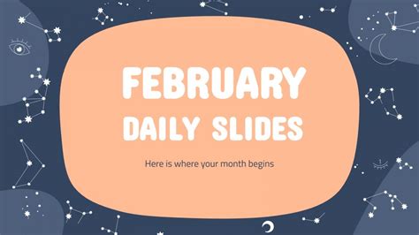 February Daily Slides Google Slides & PowerPoint template