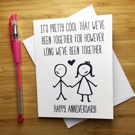 Funny Anniversary Card, Happy Anniversary, Anniversary Card for Him, Funny Love Card, Happy ...