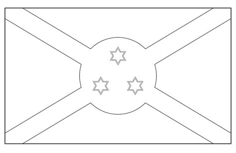 Flag of Burundi coloring page - Download, Print or Color Online for Free