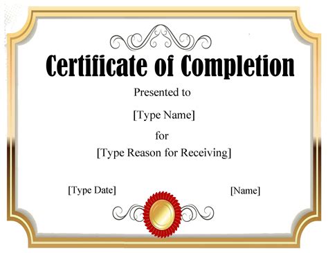 FREE Certificate Template Word | Instant Download