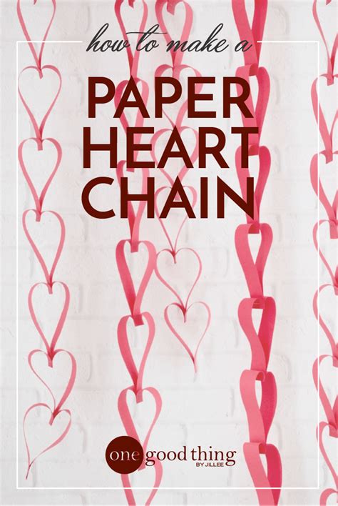 How To Make Easy Paper Heart Chains For Valentine's Day | Paper heart, Fun to be one, Valentines ...